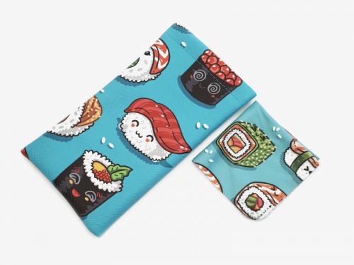 sushi rolls soft glasses pouch case profile